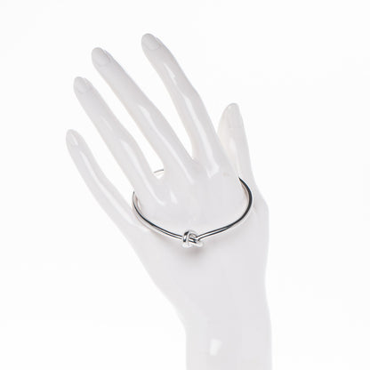 Celine Extra Thin Knot Bracelet Large Silver 2 of 4