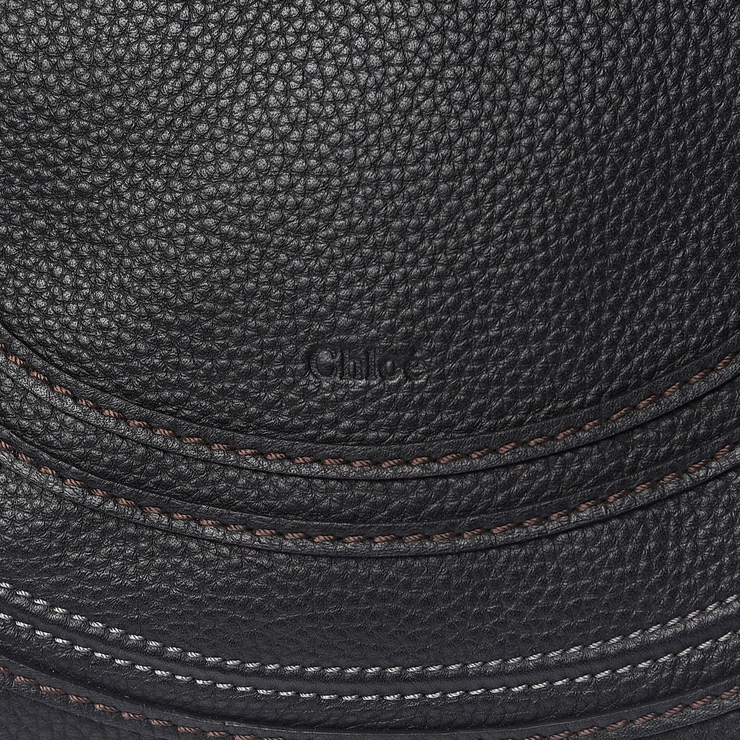 Calfskin Medium Marcie Round Crossbody Bag Black