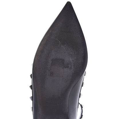 Valentino Garavani Nappa Rockstud Cage Ballerina Flats 38 Black 10 of 12
