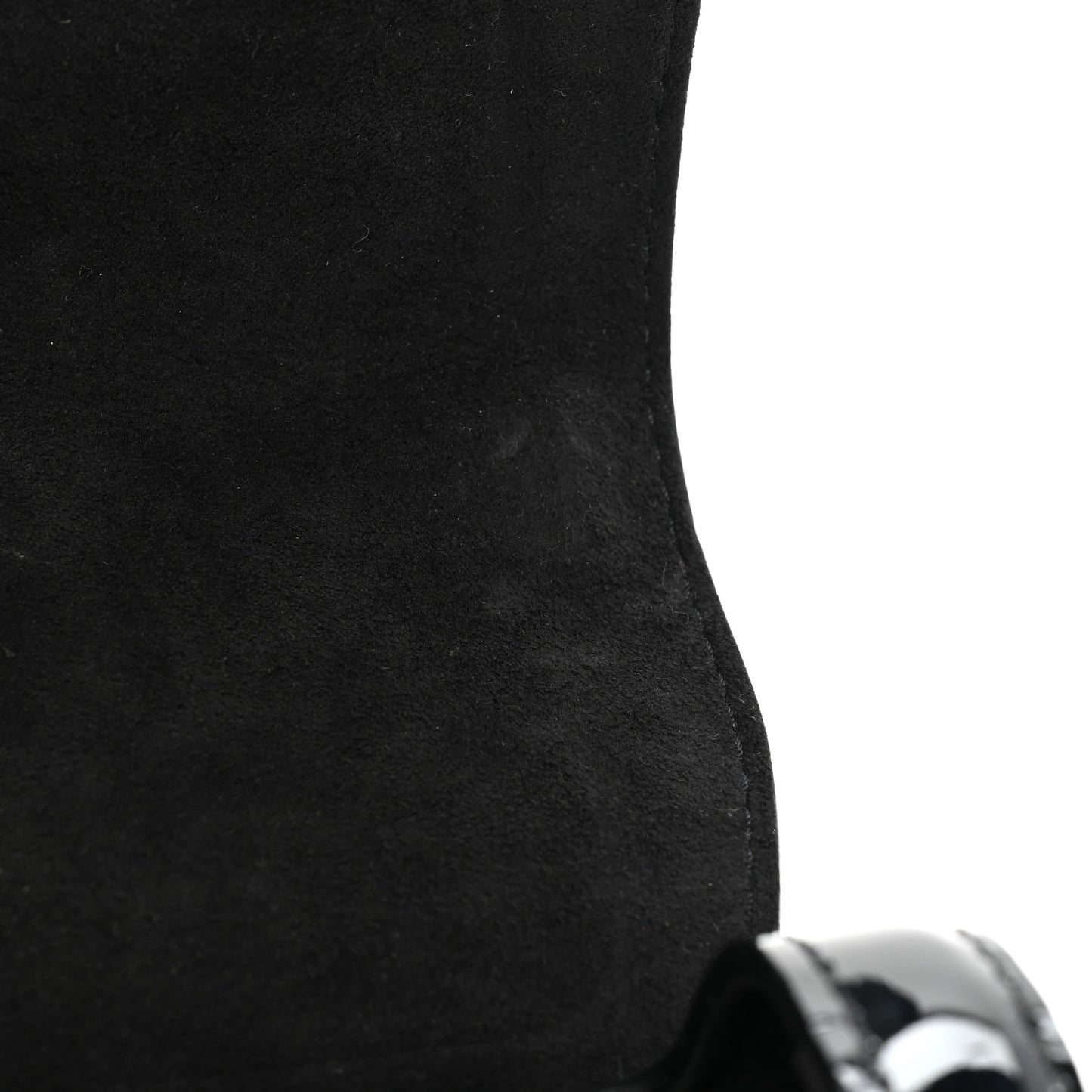 Patent Monogram Twist Shoulder Bag PM Black