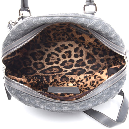 Dolce & Gabbana Woven Calfskin Miss Biz Bowler Grey 5 of 11