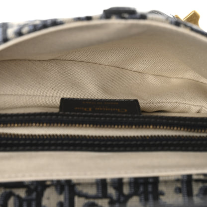 Christian Dior Oblique Saddle Bag Blue 5 of 10