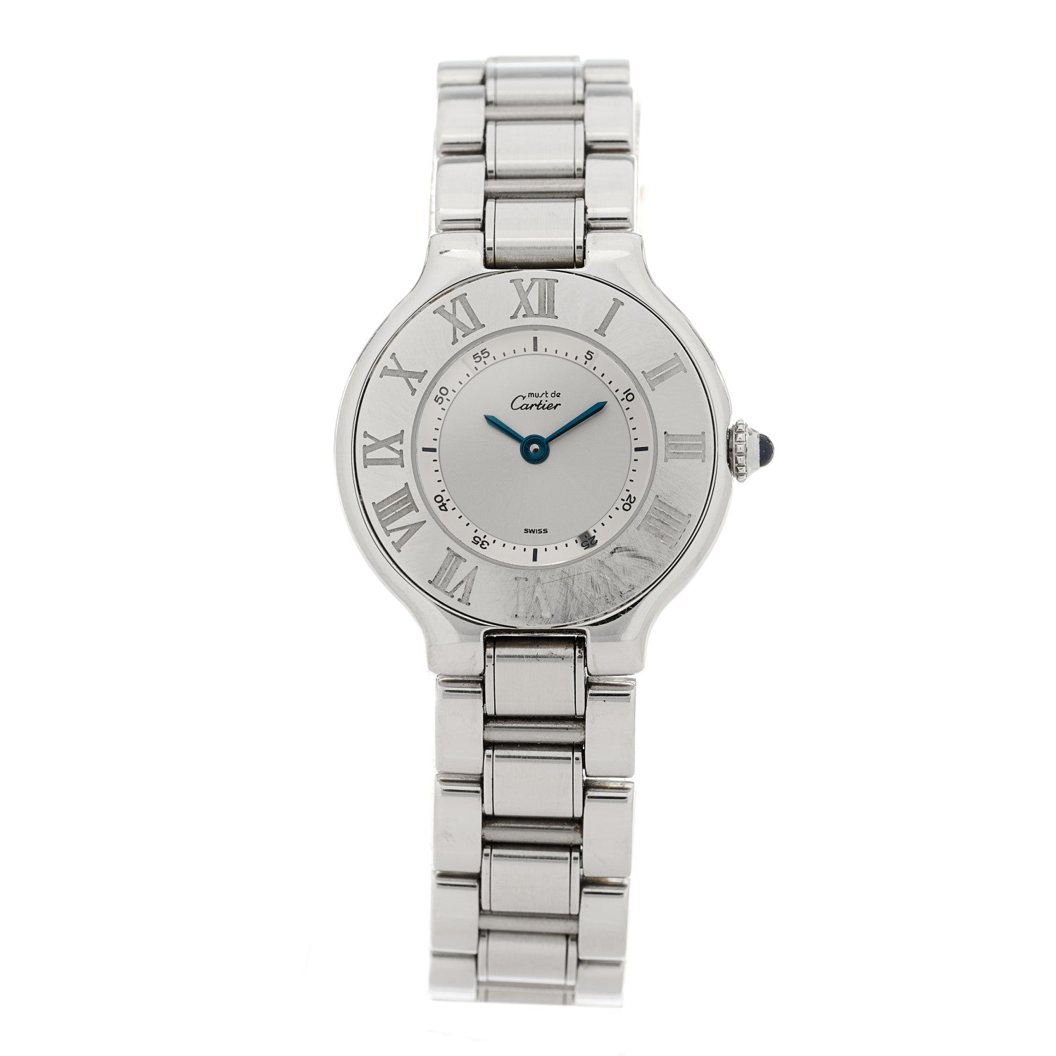 Cartier Stainless Steel 28mm Must De 21 Quartz Watch 1 of 4