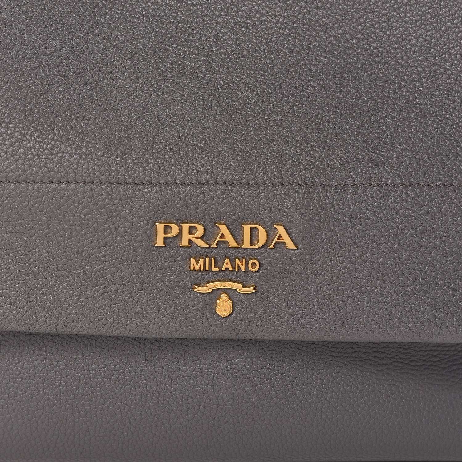 Prada Vitello Daino Flap Shoulder Bag Marmo 12 of 12