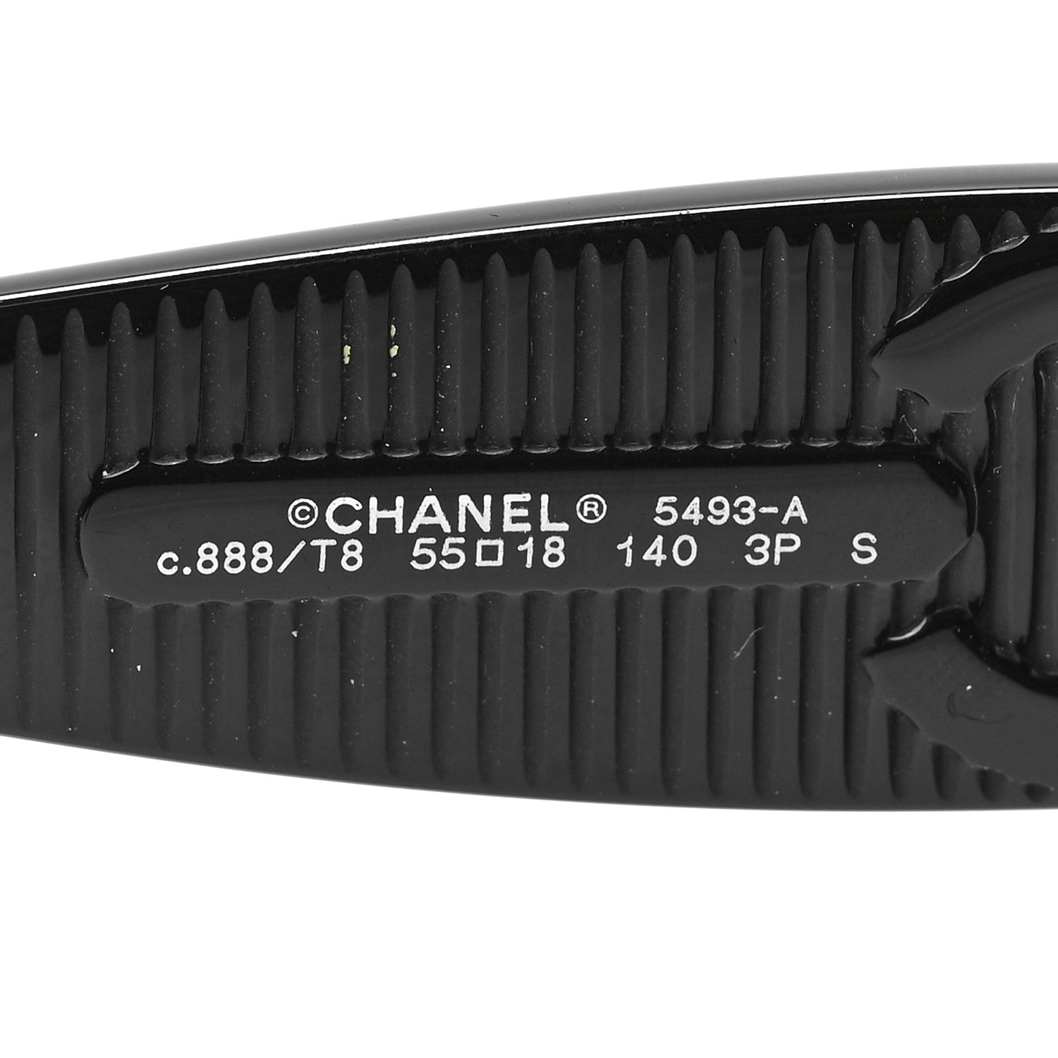 Chanel Acetate Rectangle Sunglasses 5493 Black 6 of 6