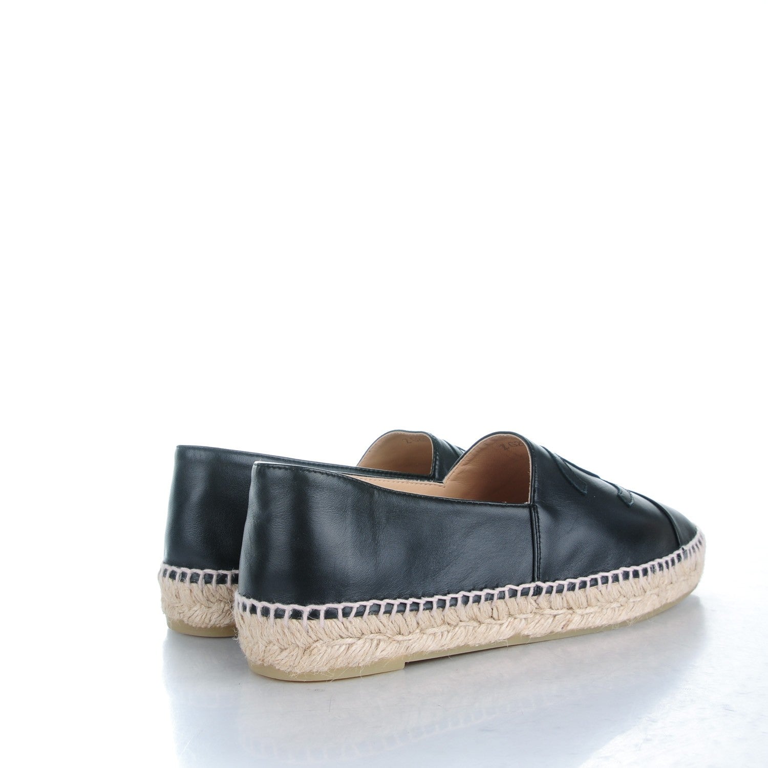 Chanel Lambskin CC Espadrilles 41 Black 4 of 10