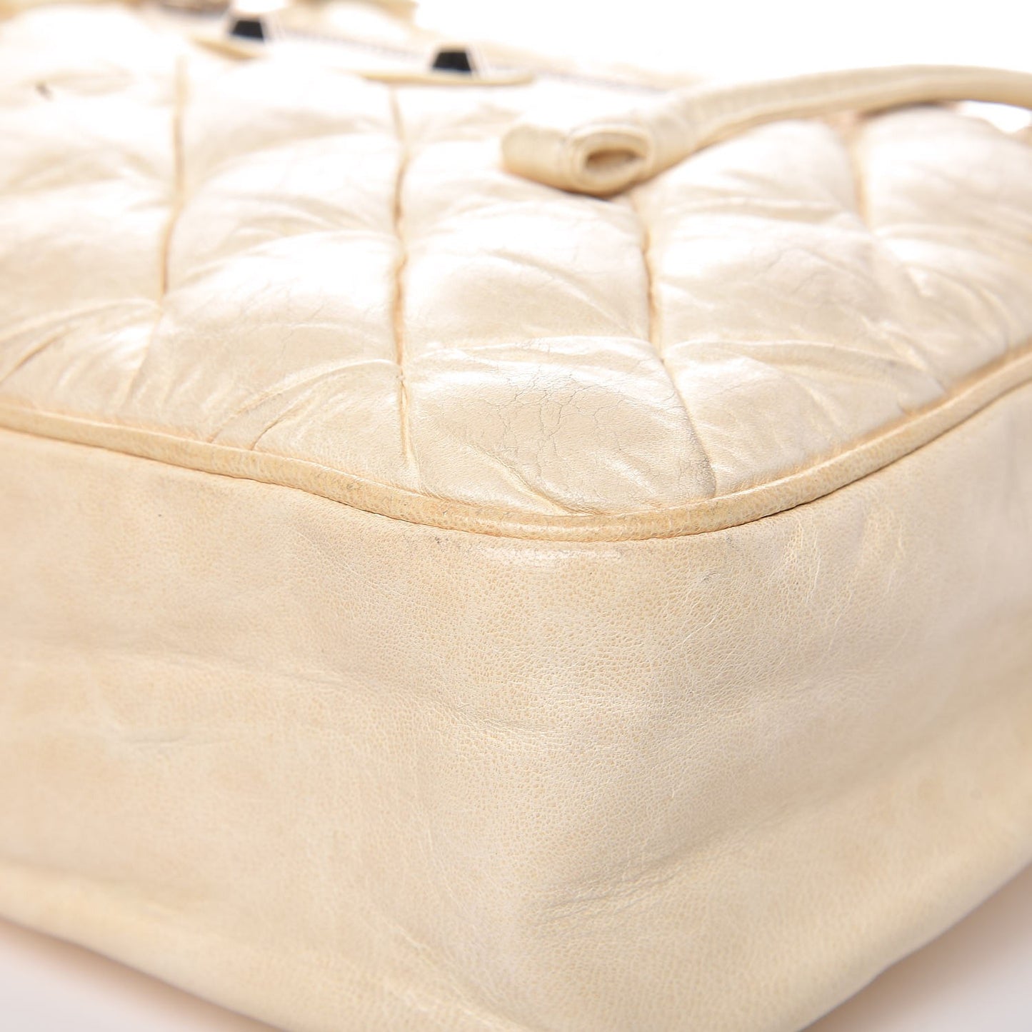 Chevre Quilted Matelasse Ivory