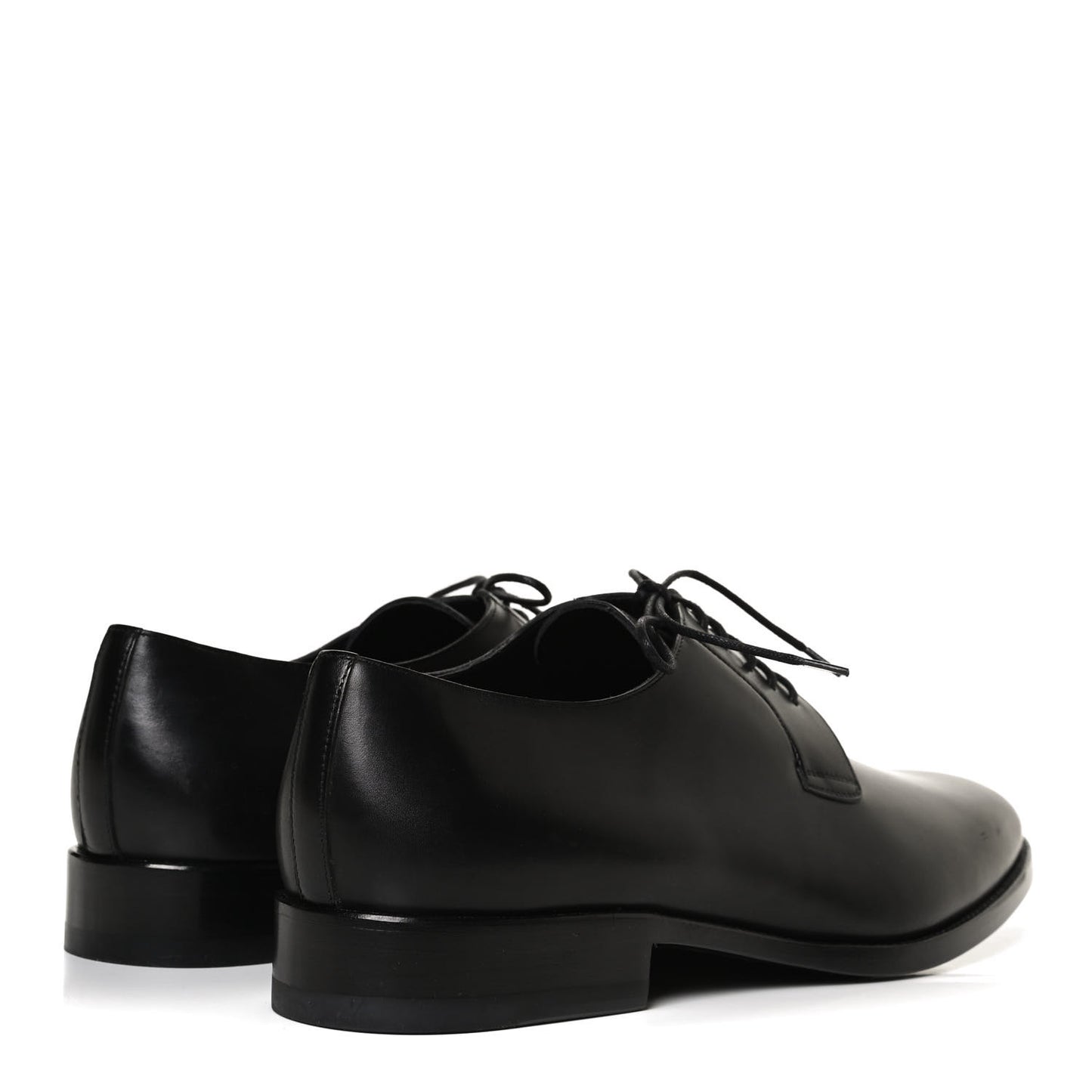 Calfskin Mens Simon Derby Lace Up Shoes 41.5 Black