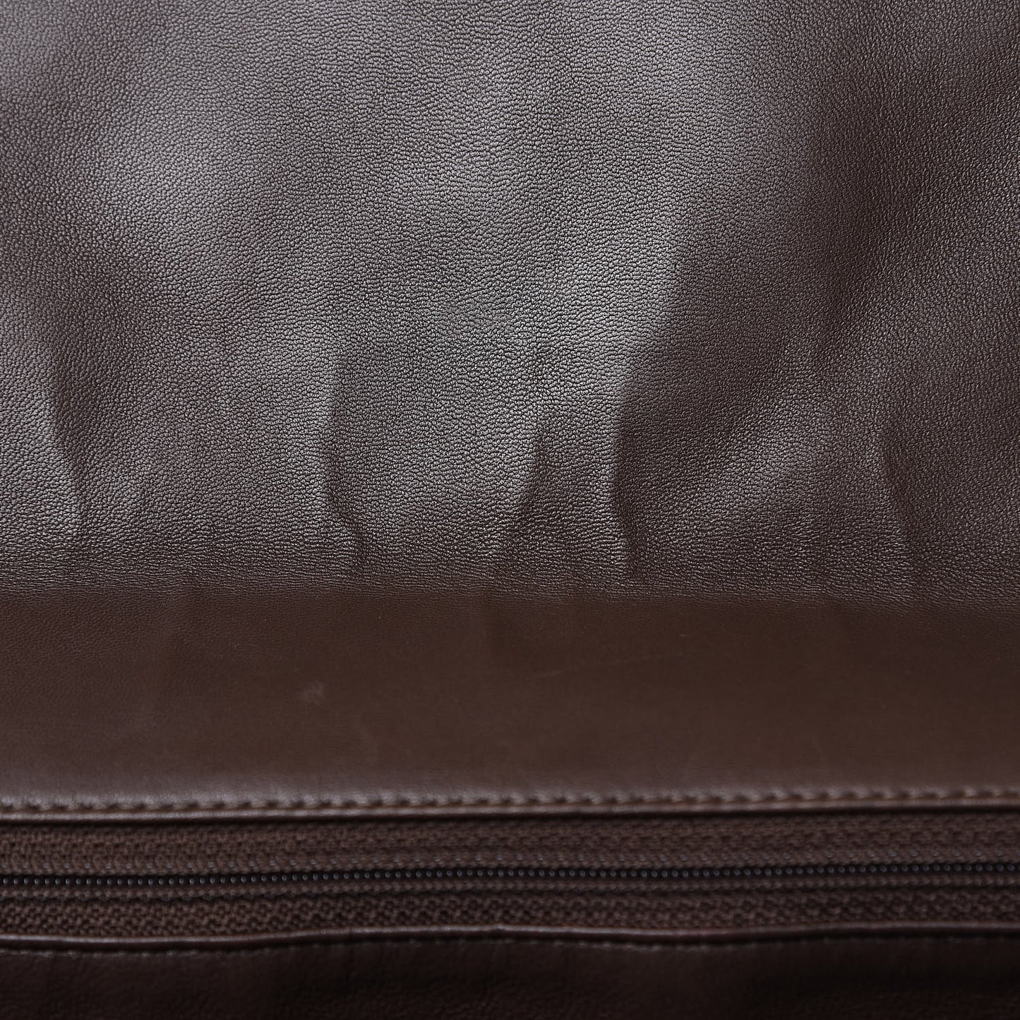 Lambskin Quilted Maxi Single Flap Brown