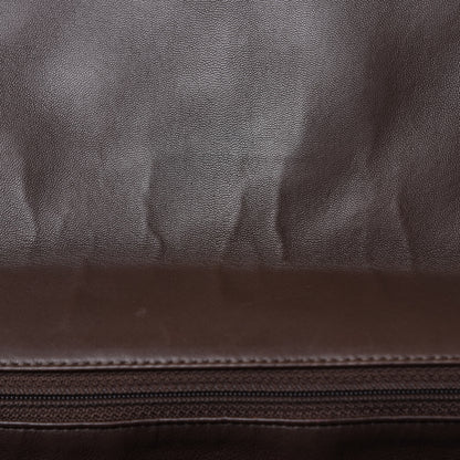 Chanel Lambskin Quilted Maxi Single Flap Brown 13 of 16
