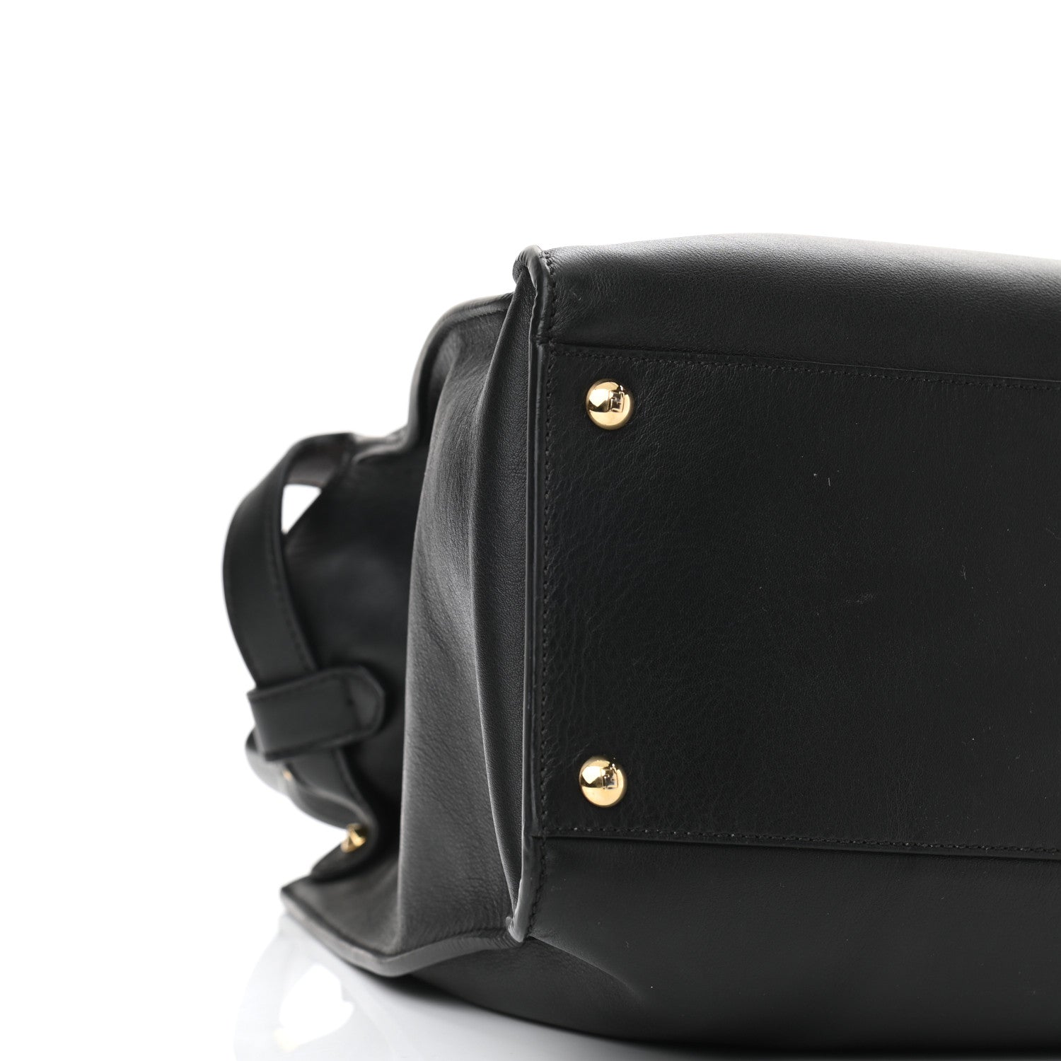 Fendi Vitello Seta Century Large Peekaboo X-Lite Black Fragola 10 of 11