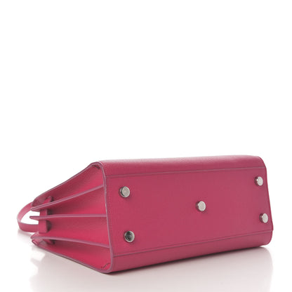 Saint Laurent Grained Calfskin Baby Sac De Jour Lipstick Fuchsia 4 of 15