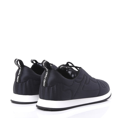 Fendi Nylon Womens FFreedom Sneakers 41 Blue Scuro Black White 4 of 11