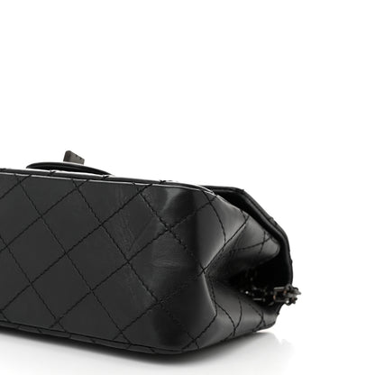 Chanel Aged Calfskin Quilted 2.55 Reissue Mini Flap So Black 10 of 10