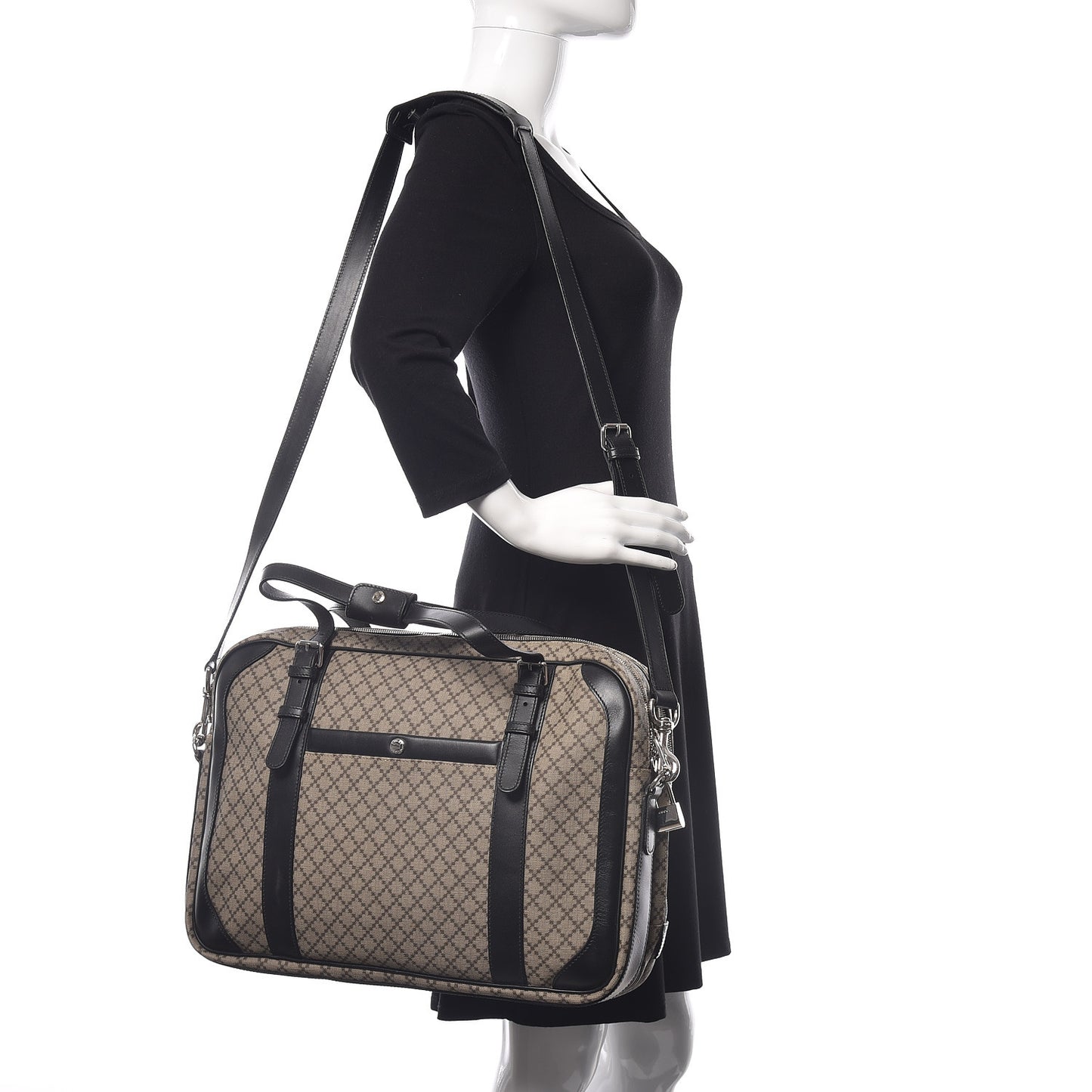 Diamante Briefcase Black