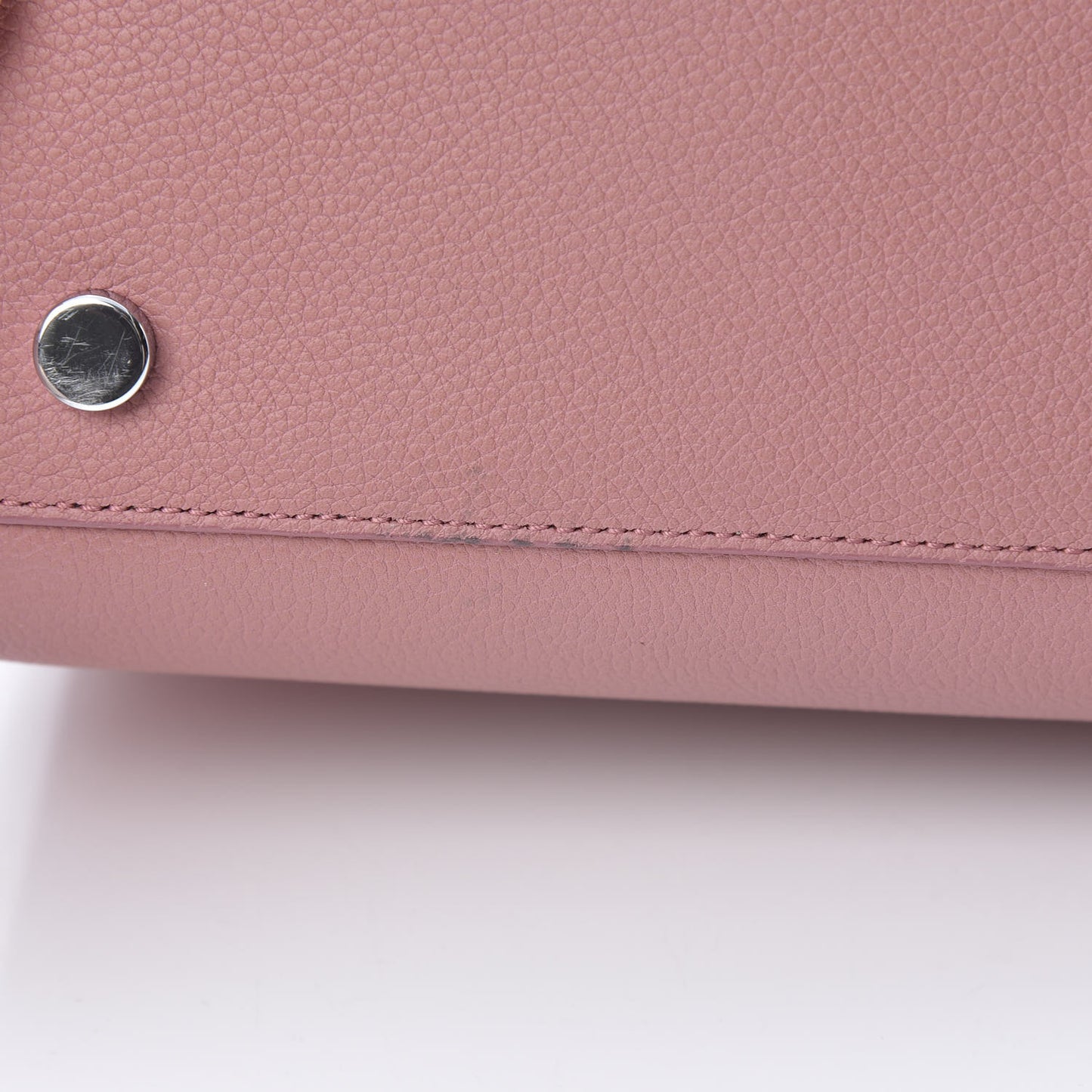 Grained Calfskin Baby Sac De Jour Dark Rose