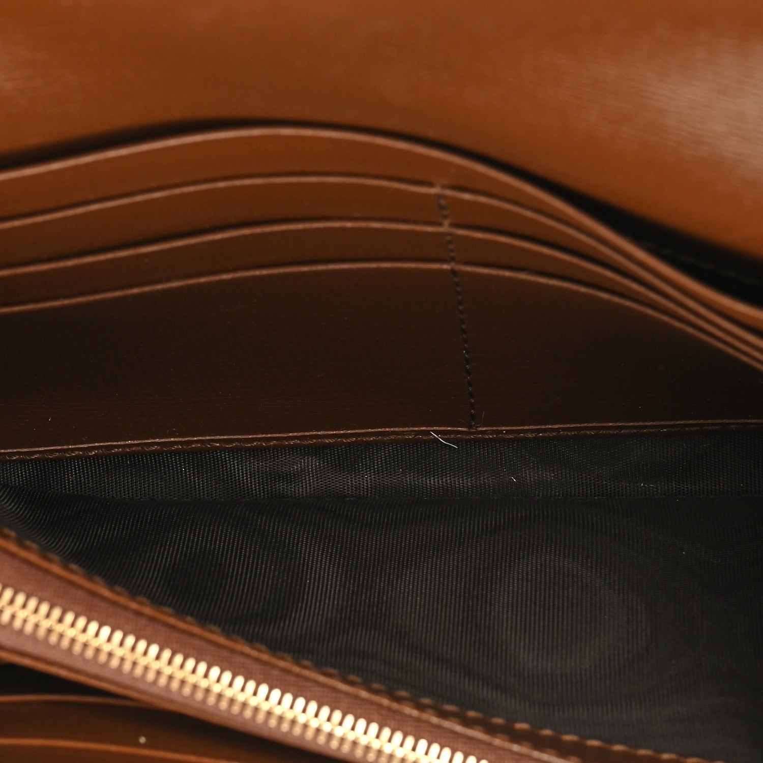 Gucci GG Supreme Monogram Azalea Calfskin Web Jackie 1961 Chain Wallet Beige Ebony Brown Sugar 9 of 13