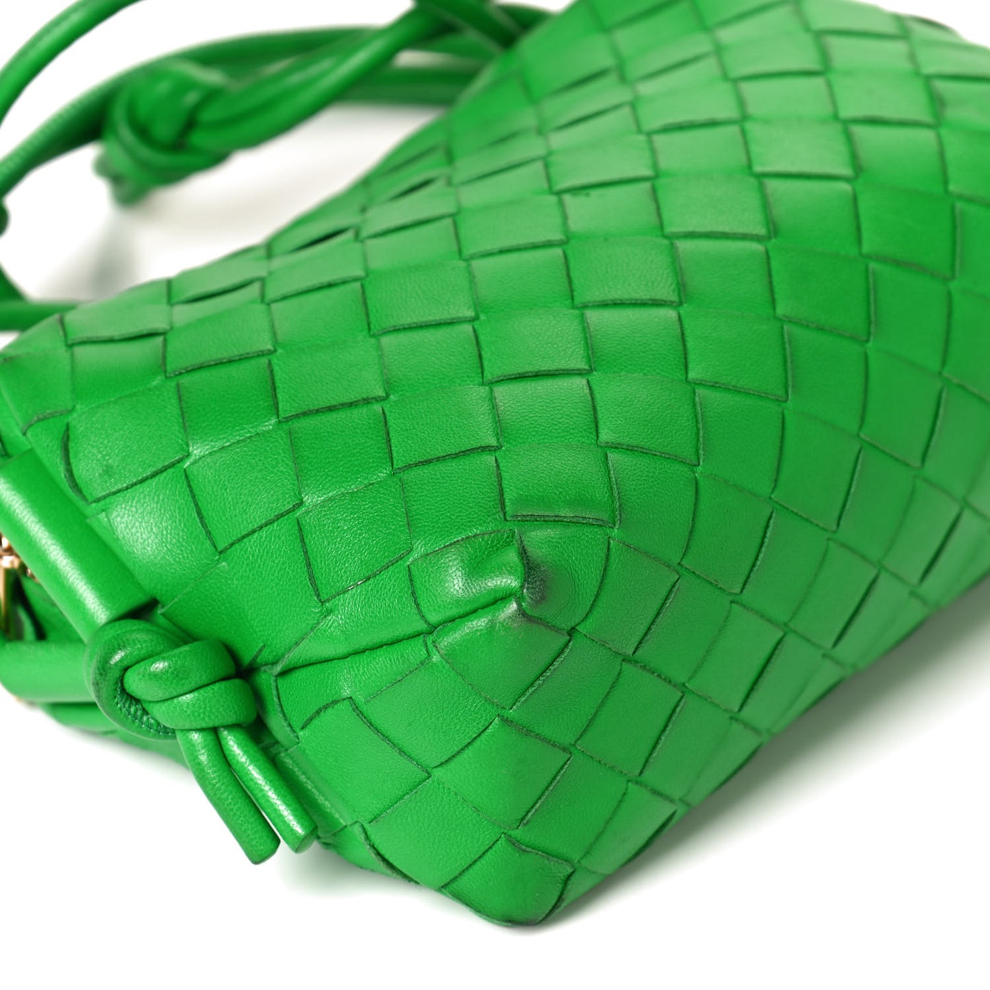 Nappa Intrecciato Mini Loop Camera Bag Parakeet