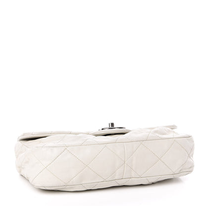 Chanel Calfskin Quilted East West Flap White 4 of 12