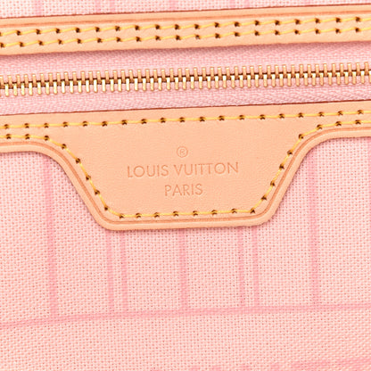 Louis Vuitton Damier Azur Neo Neverfull MM Rose Ballerine 7 of 11