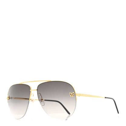 Cartier Panthere De Cartier Aviator Sunglasses Gold 1 of 7