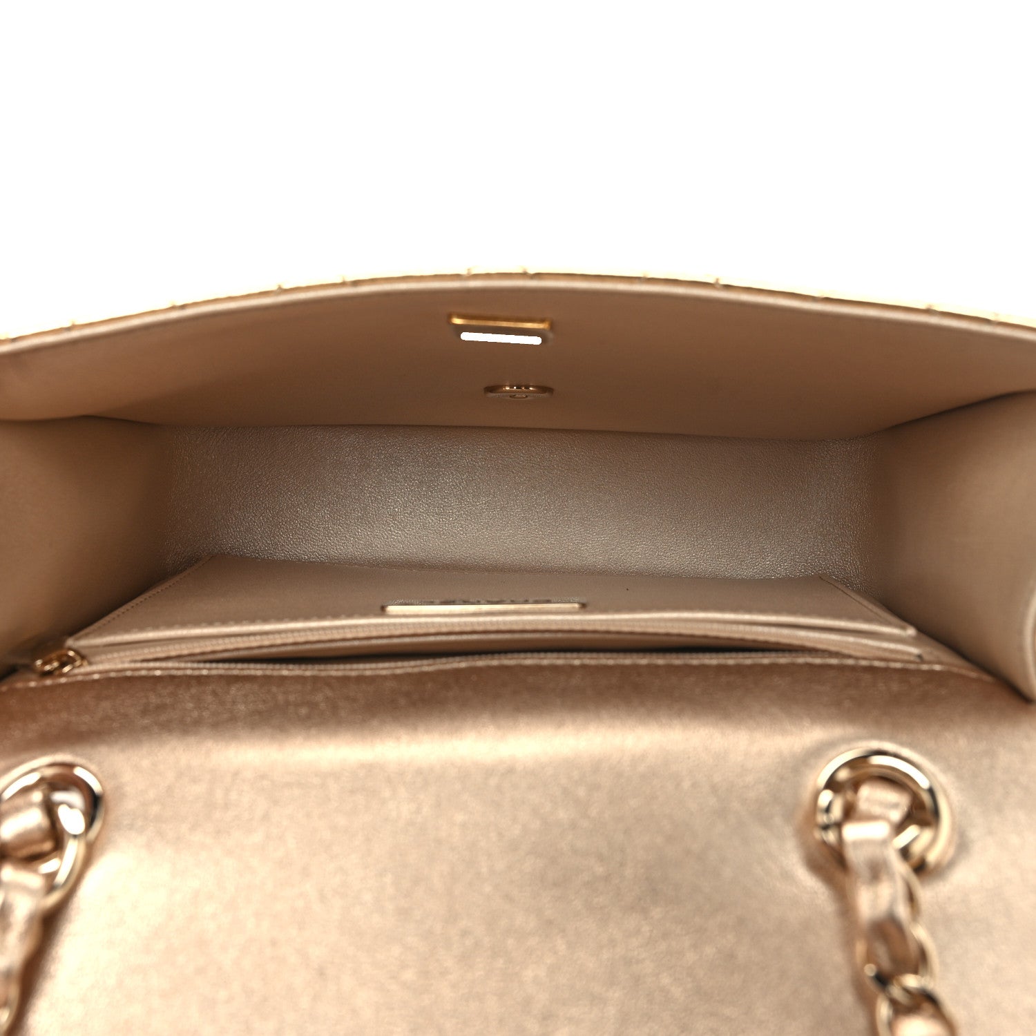 Chanel Mirror Calfskin Metallic Calfskin Quilted Hollywood Boulevard Backpack With Coin Purse Gold 6 of 12
