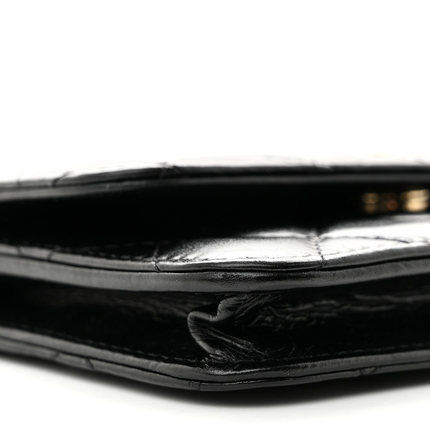 Chanel Calfskin Quilted Maxi Pearls Clutch With Chain Black 10 of 15