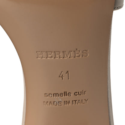 Hermes Calfskin Oasis Sandals 41 Beige Nude 8 of 11