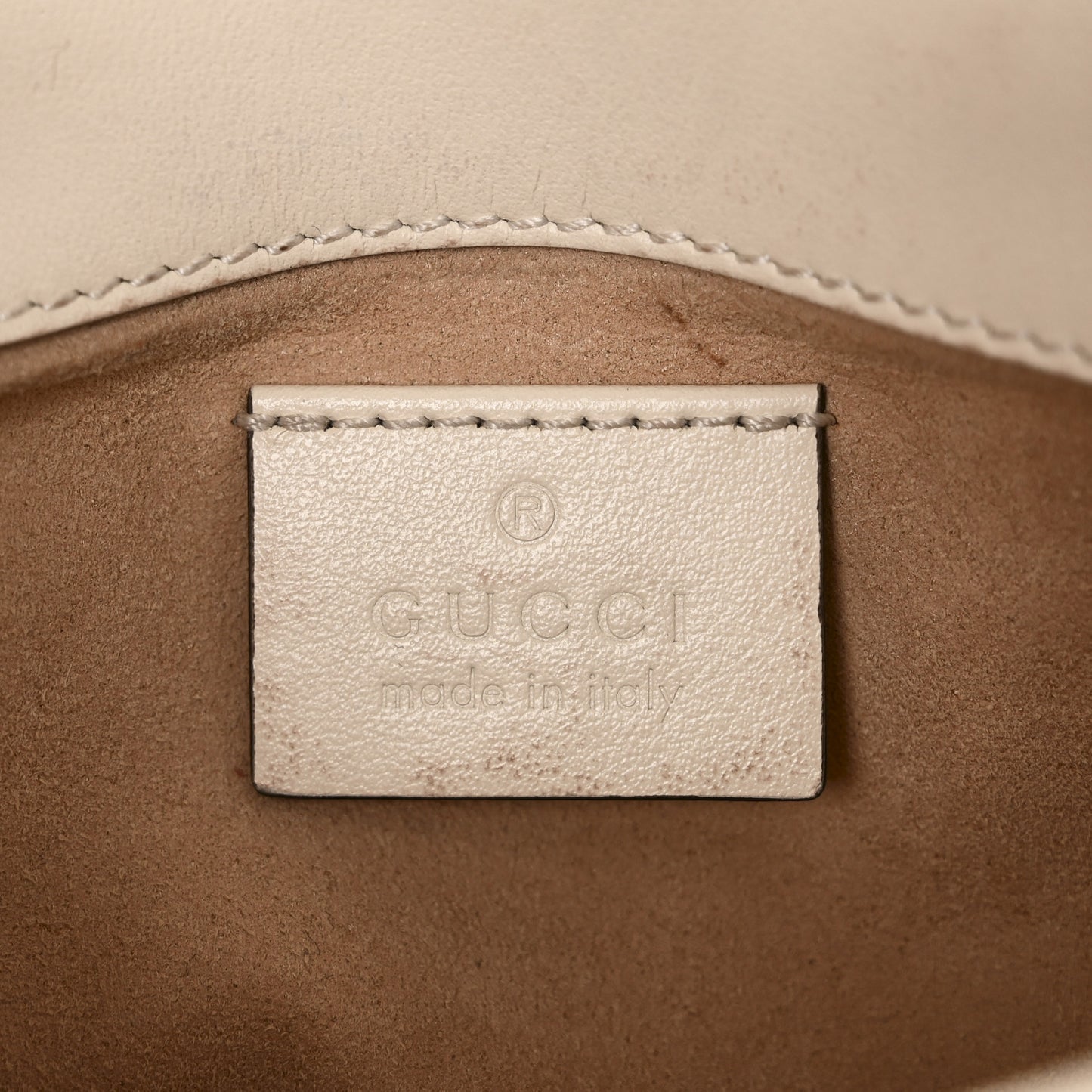 Calfskin Matelasse Super Mini GG Marmont Shoulder Bag White