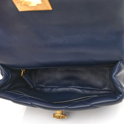 Valentino Garavani Nappa Medium Roman Stud Shoulder Bag Navy 5 of 9