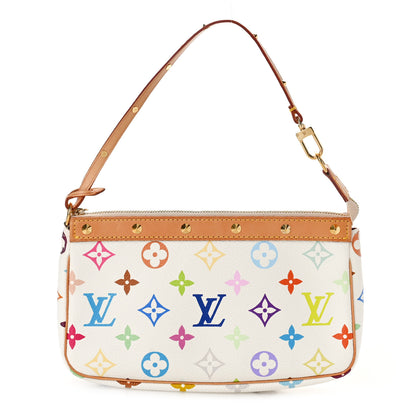 Louis Vuitton Monogram Multicolor Pochette Accessories White 1 of 9