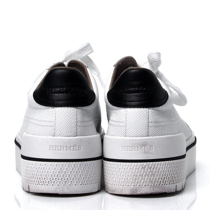 Hermes Epsom Womens Voltage Sneakers 38.5 White 6 of 10