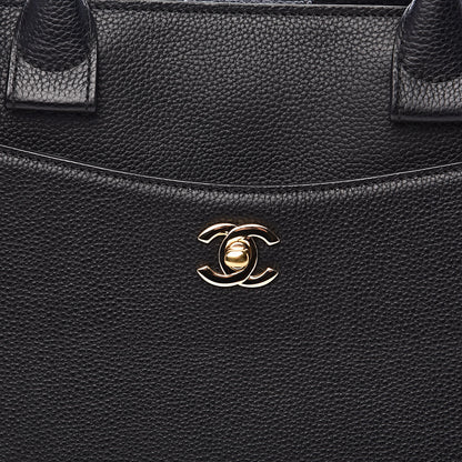 Chanel Grained Calfskin Small Neo Executive Shopper Tote Black 8 of 11
