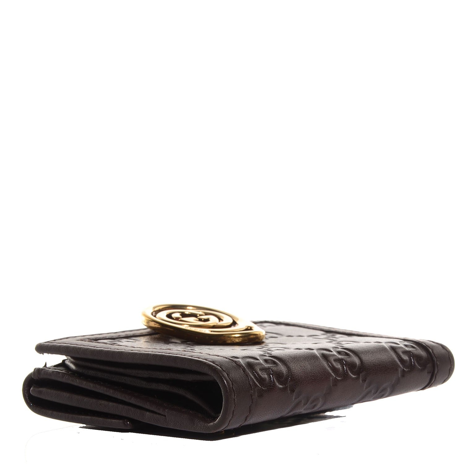 Gucci Guccissima Interlocking Icon French Wallet Dark Brown 4 of 8