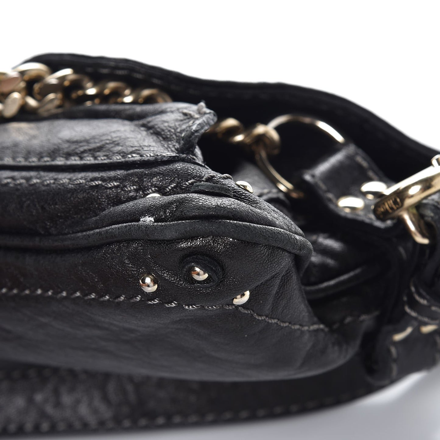 Lambskin Paddington Capsule Satchel Black