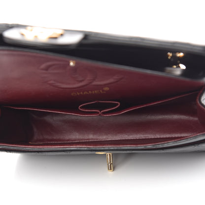 Chanel Lambskin Quilted Medium Double Flap Black 5 of 17