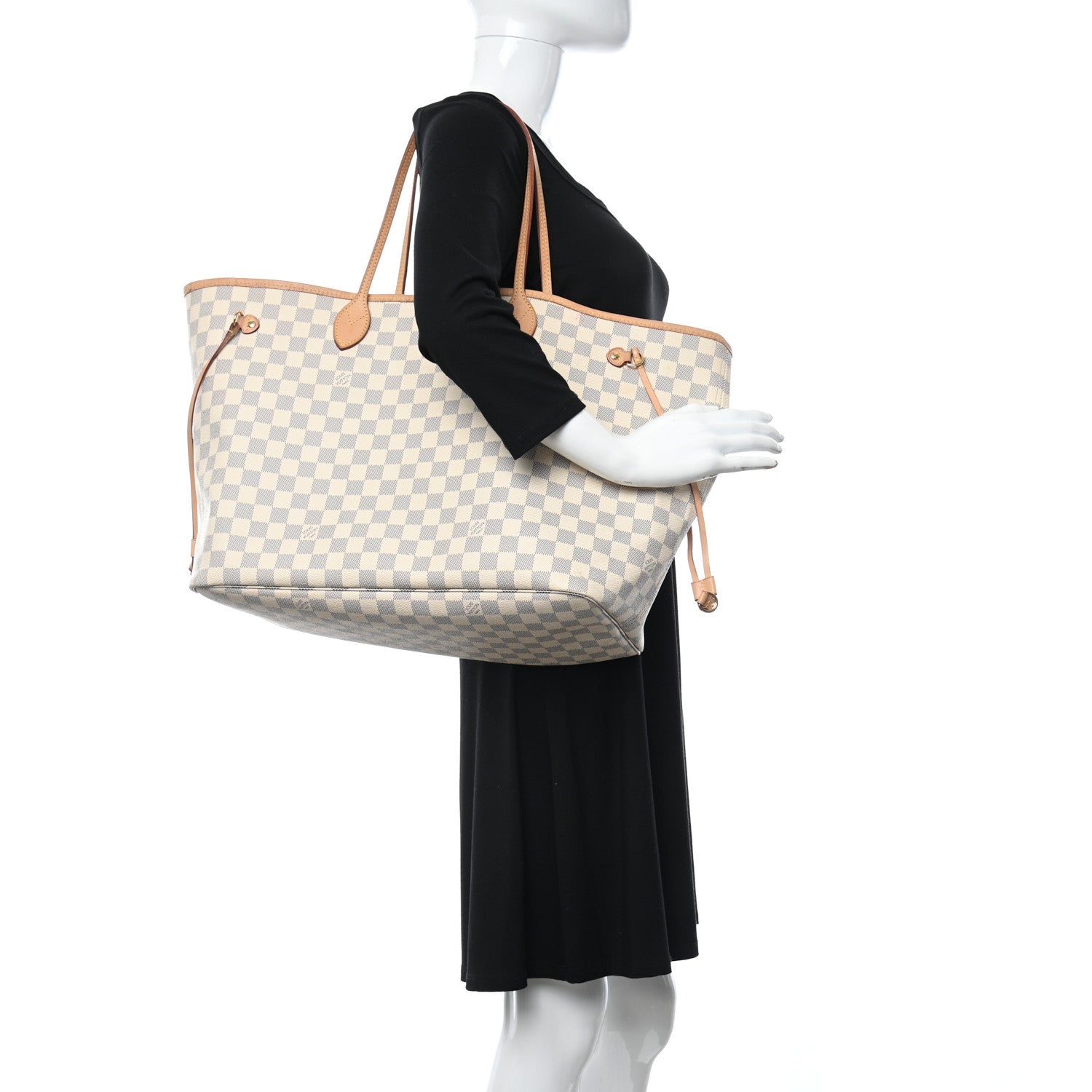 Louis Vuitton Damier Azur Neo Neverfull GM Rose Ballerine 2 of 13