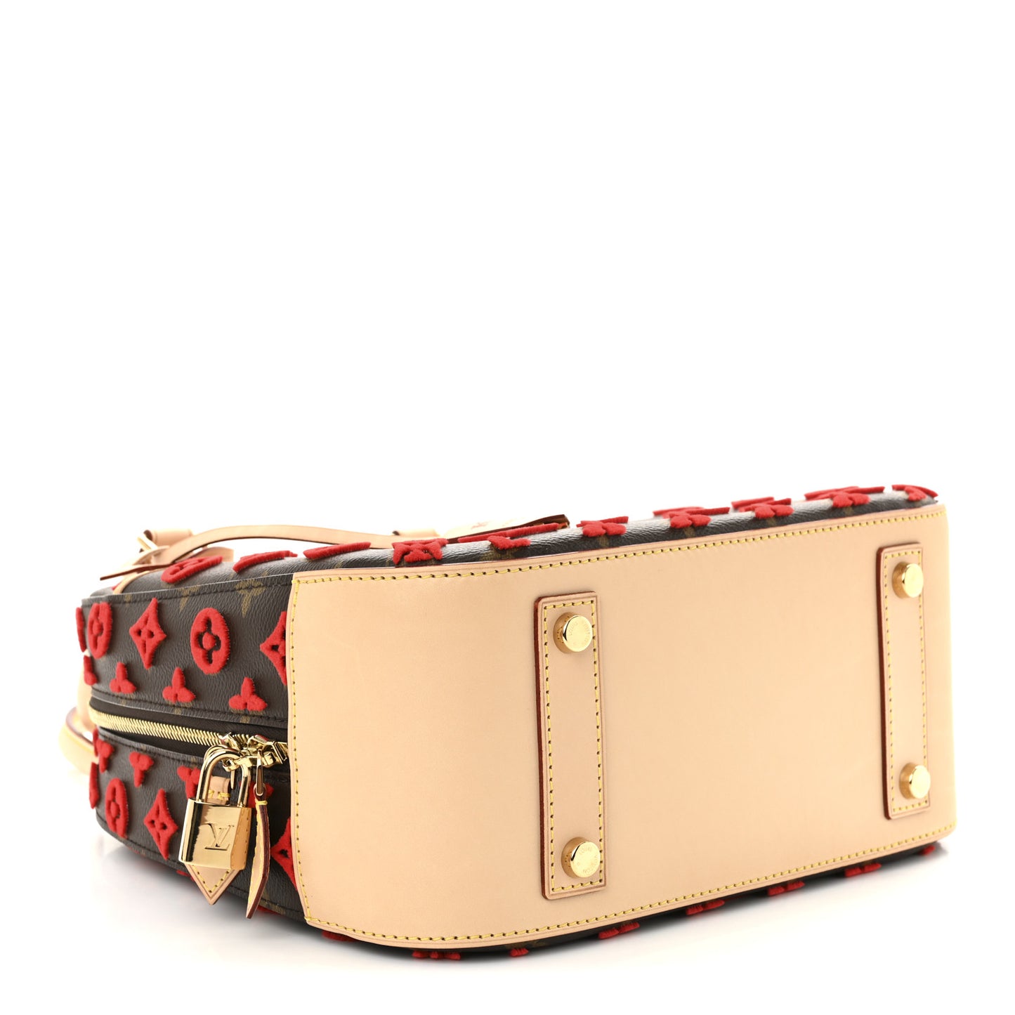 Monogram Tuffetage Deauville Cube Red