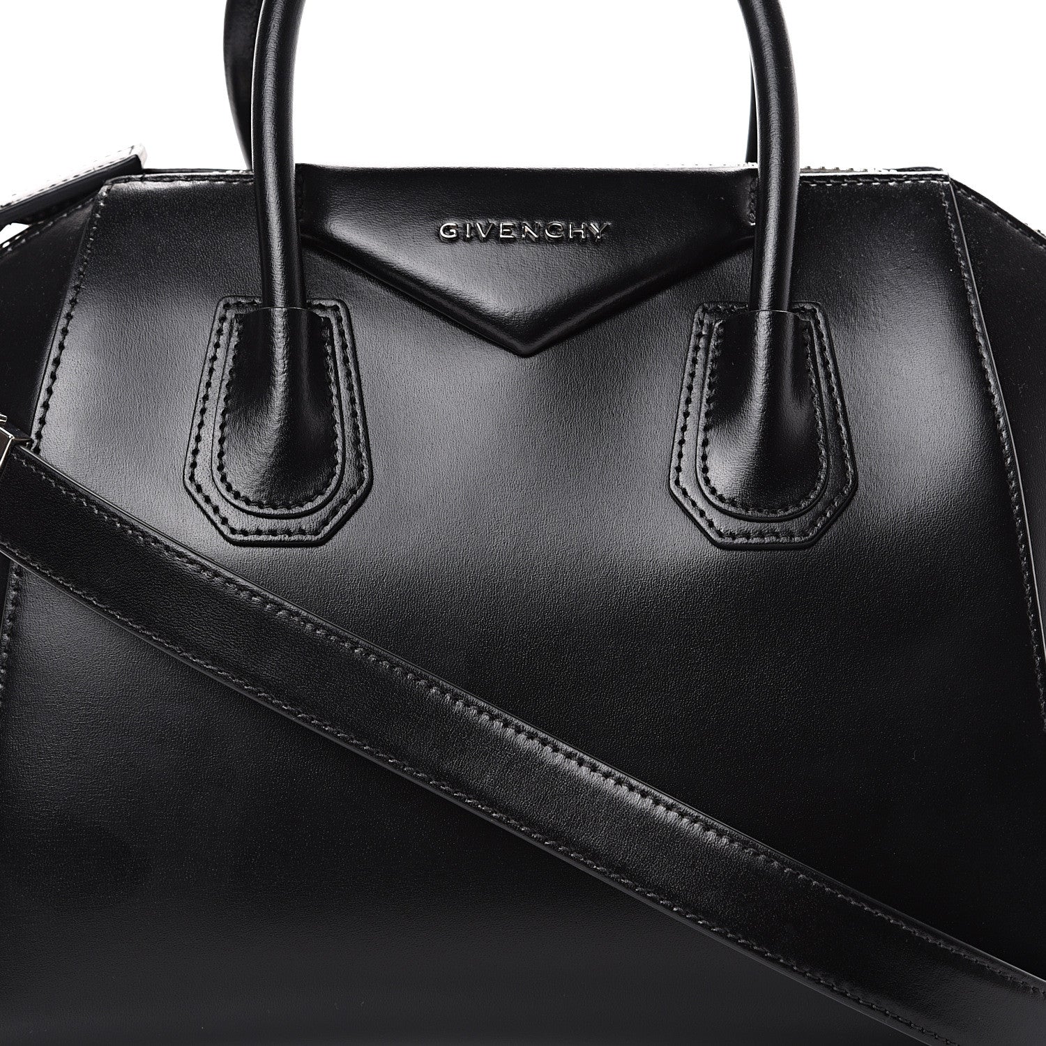 Givenchy Shiny Lord Calfskin Small Antigona Black 7 of 9