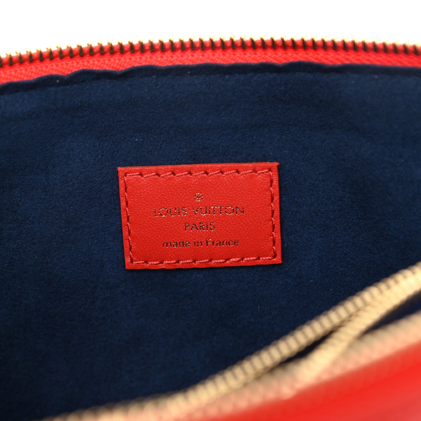 Lambskin Embossed Monogram Coussin PM Red