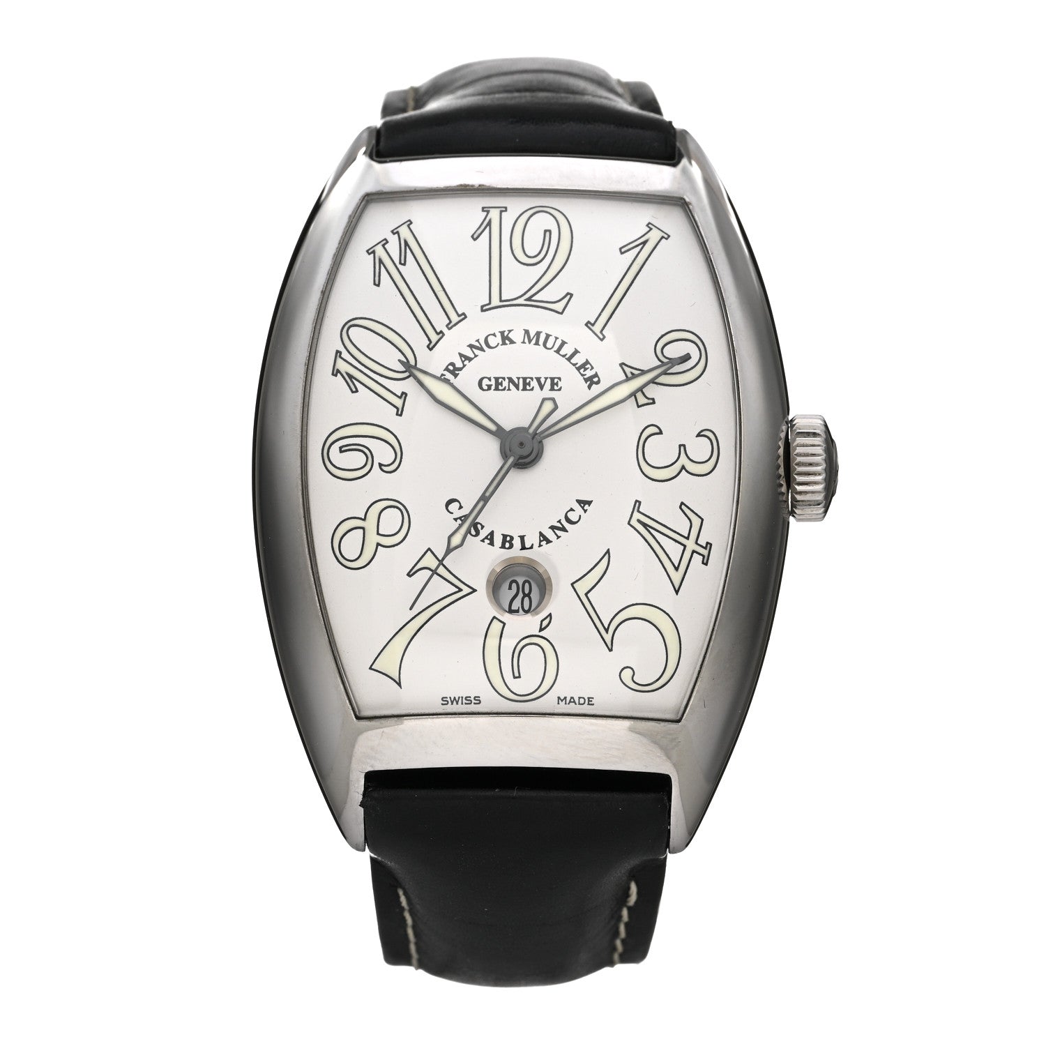 Franck Muller Stainless Steel Calfskin 39mm Casablanca Automatic Watch White 8880CDT 1 of 4