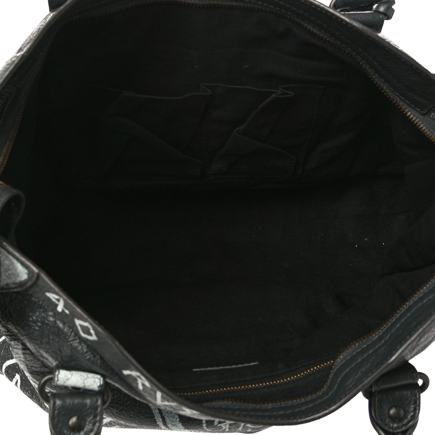 Balenciaga Agneau Arena Graffiti All Over Classic Hardware City Gris Fossile White 5 of 10