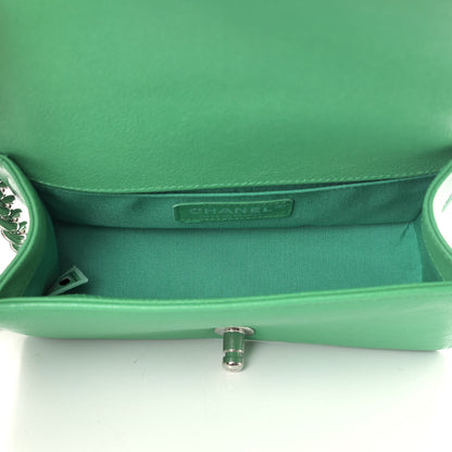 Chanel Caviar Quilted Small Boy Flap Green 5 of 9