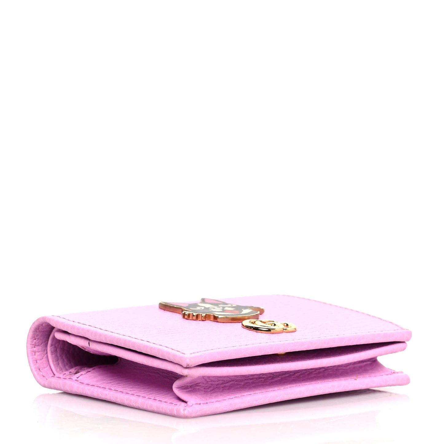 Dollar Calfskin Bosco Card Case Wallet Malva