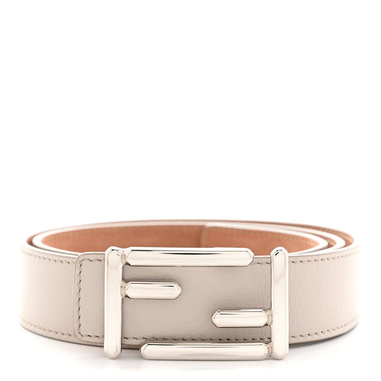 Fendi Vitello Dolce Belt 80 32 Tortora 1 of 7