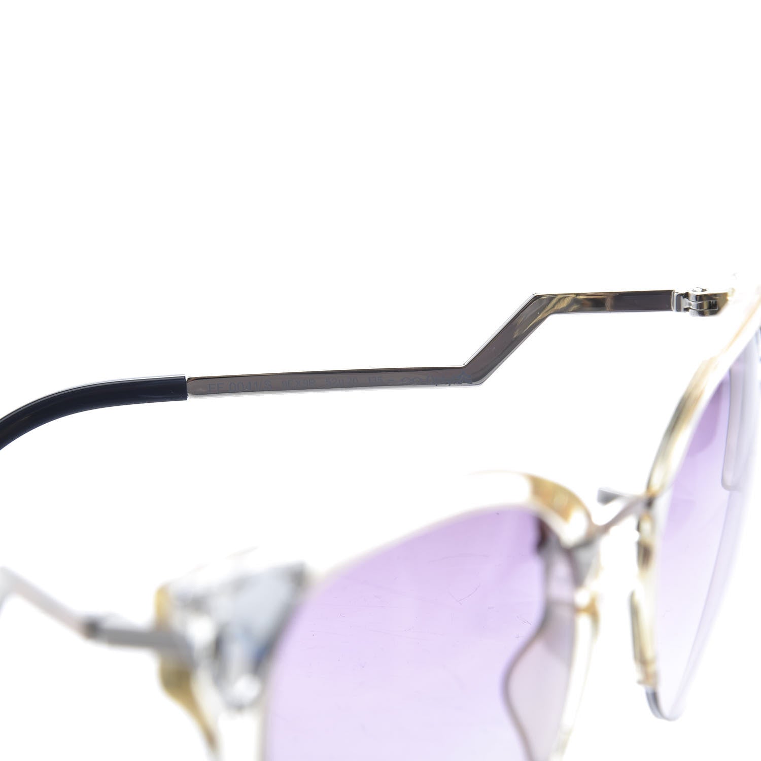 Fendi Iridia Cat Eye Sunglasses FF 0041/S Light Purple 6 of 8