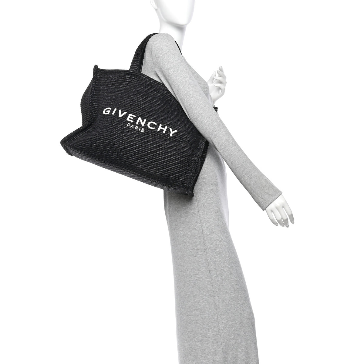 Givenchy Raffia Large G Shopping Tote Black 2 of 10