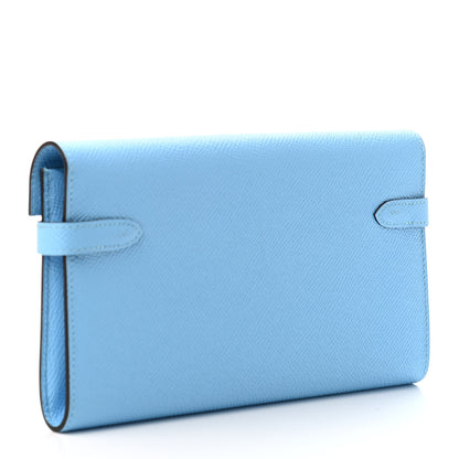 Hermes Epsom Kelly Longue Wallet Celeste 2 of 4