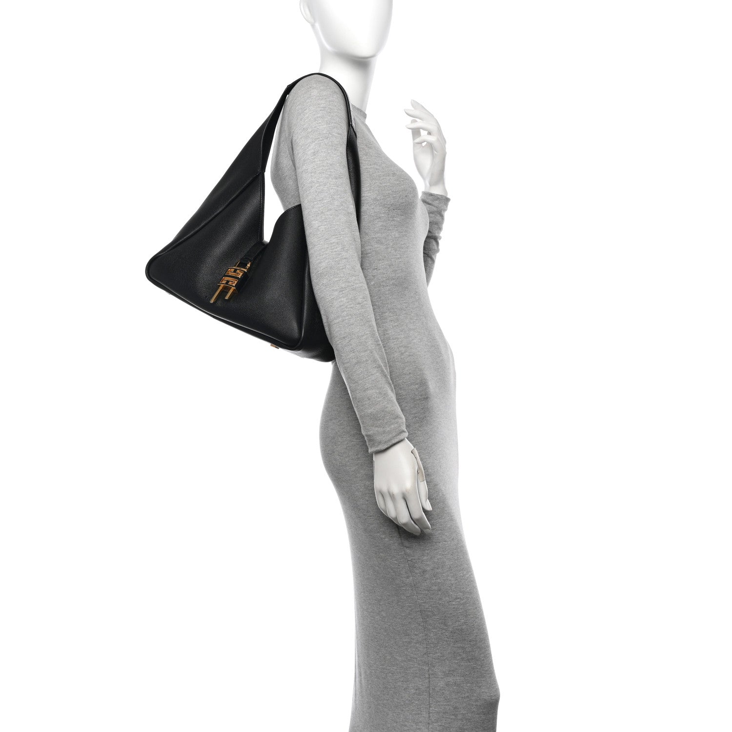 Givenchy Calfskin Medium G-Lock Hobo Black 2 of 10