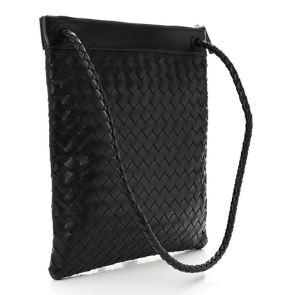 Bottega Veneta Nappa Intrecciato Andiamo Flat Messenger Black 3 of 10